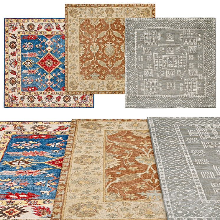 Square rugs | 138 - Carpets - 3D model