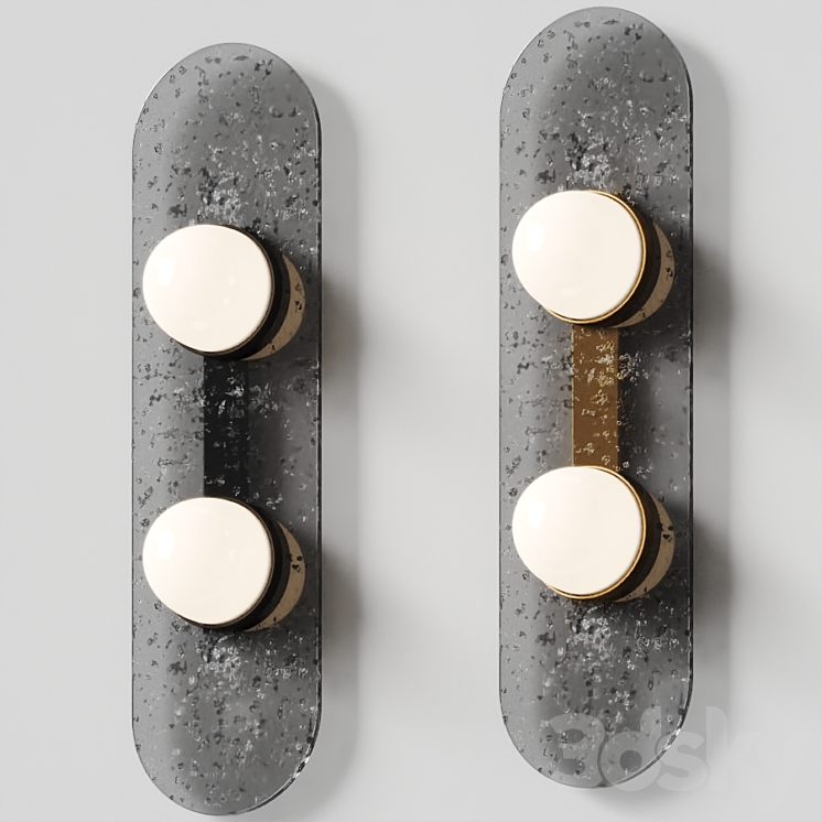 Modulo wall twin by CTO Lighting - Wall light - 3D model