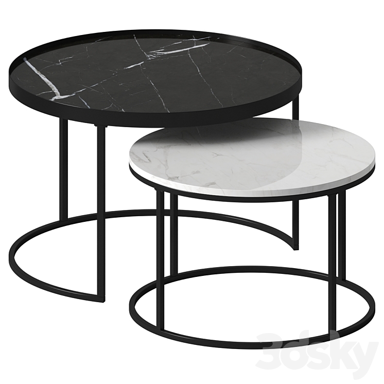 Walker Edison - Round Coffee Tables - Table - 3D model