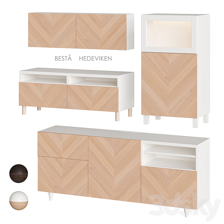 IKEA BESTÅ / HEDEVIKEN Nightstand - Sideboard & Chest of