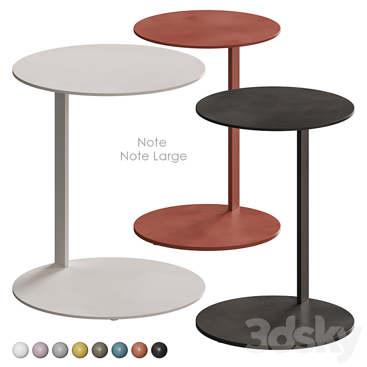 Blue Note Table Note Large Side Table by Blu Dot - Table - 3D model