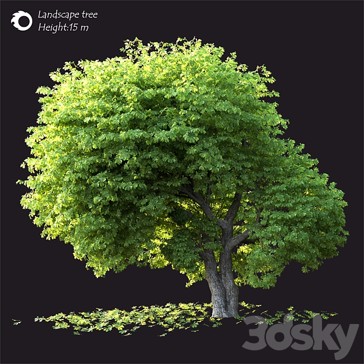 Landscape tree - Tree - 3D model