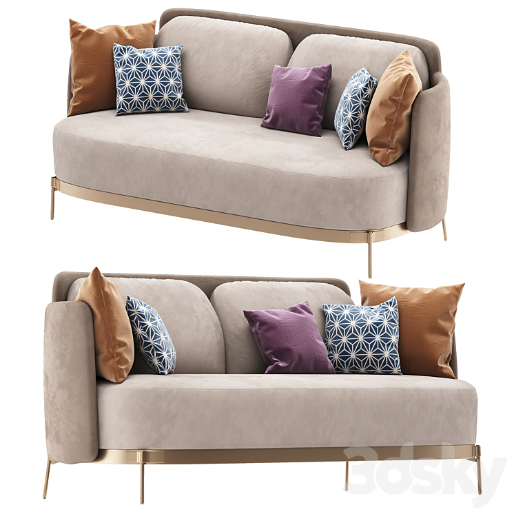 sofa Minotti Tape - Sofa - 3D model