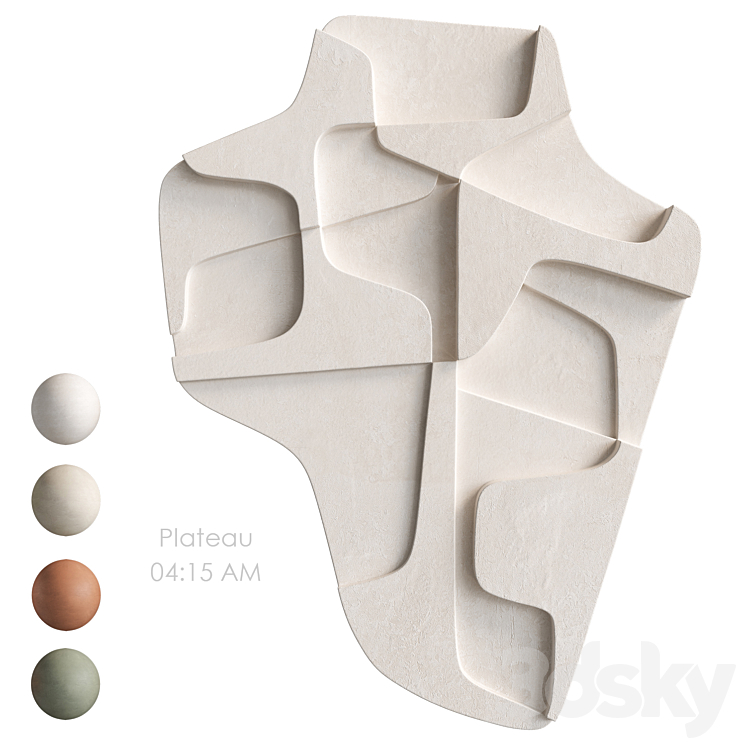 Relief Atelier Plateau 04:15 AM - Frame - 3D model