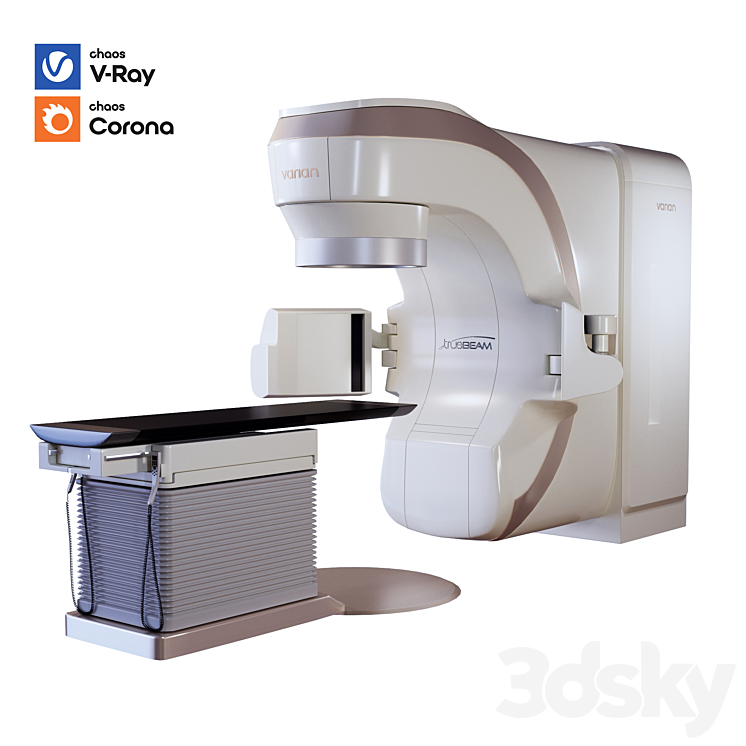 Varian Truebeam radiotherapy unit - Miscellaneous - 3D model