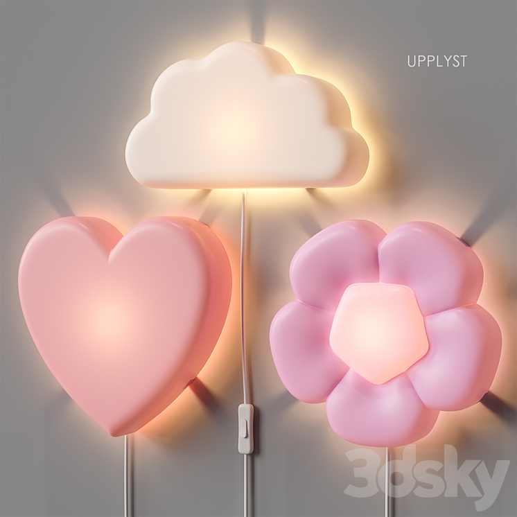 IKEA UPPLYST Sconce Wall light 3D model