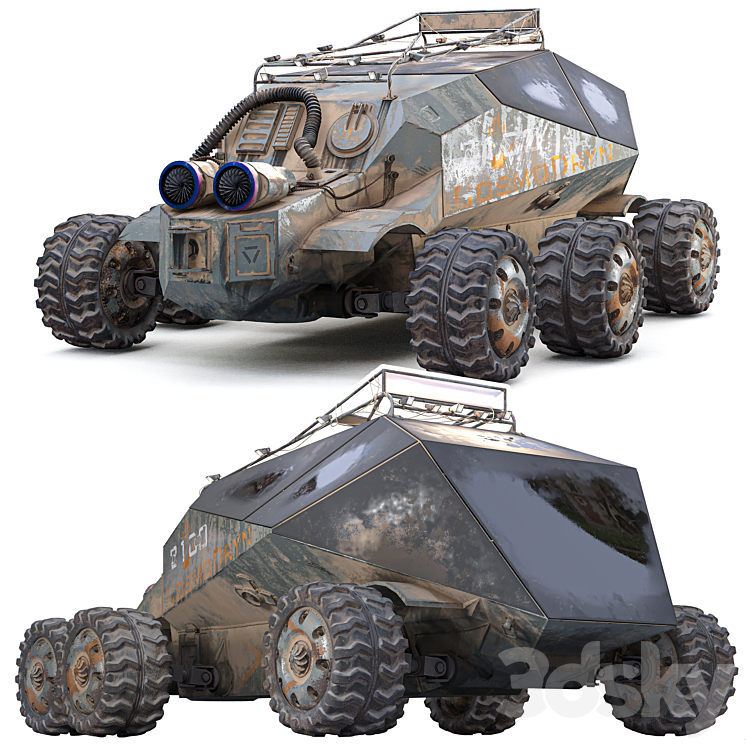 Space Car Rover Model space rover - Ground Transport - 3D model