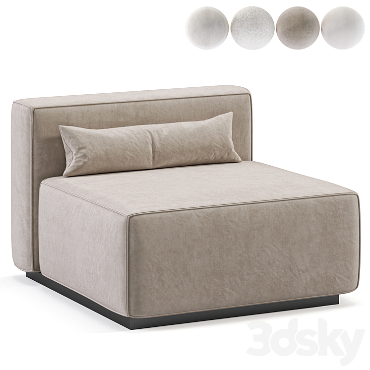 Mix Modular Sectional Chair - Arm chair - 3D model