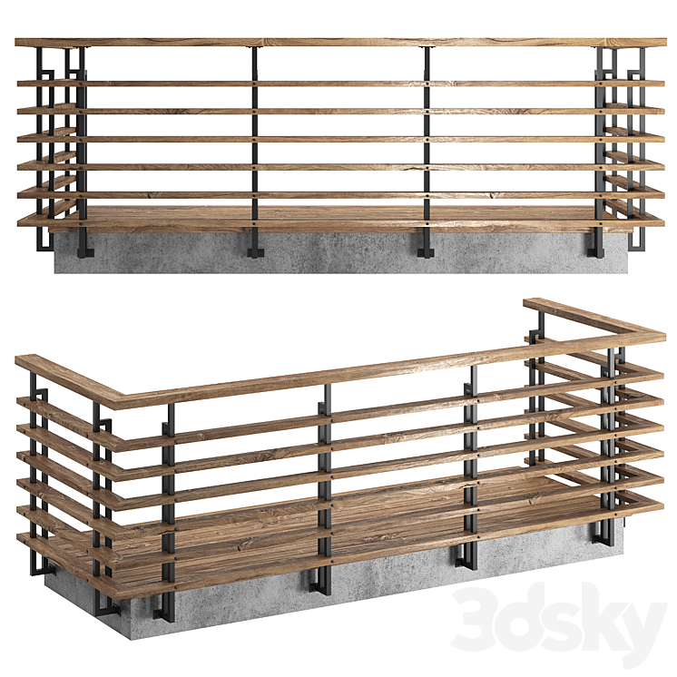 Railing 39 - Facade element - 3D model