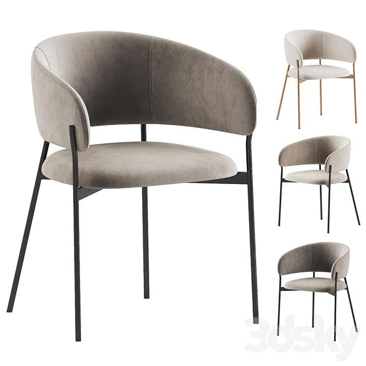 HUG Dining Chair - Chair - 3D model