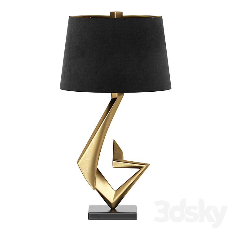 Black Marble Lamps by Lampplus - Table lamp - 3D model