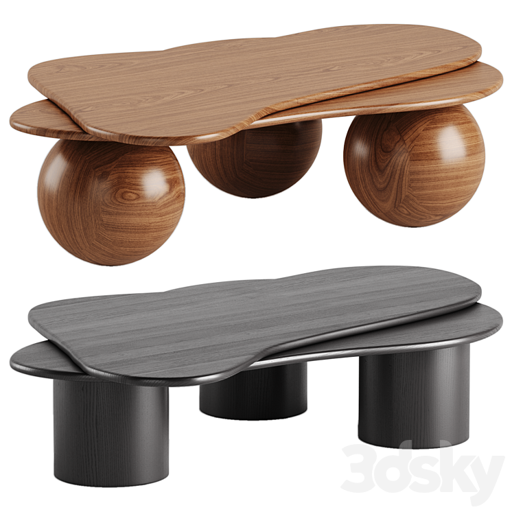 Azotea Free Form Amoeba & Uraba coffee tables - Table - 3D model