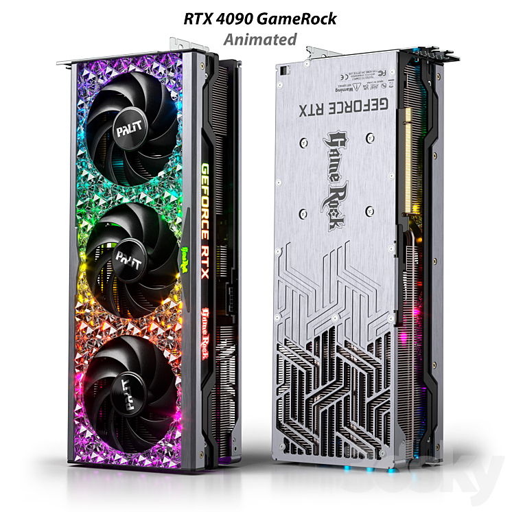 Palit Geforce RTX 4090 GameRock - PC & other electronics - 3D model