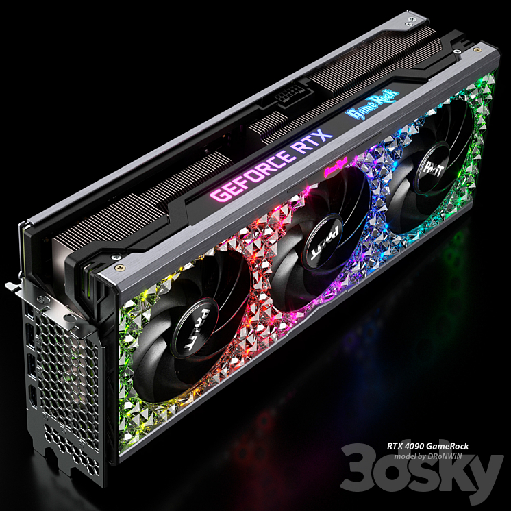 Palit RTX 4090 Gamerock インテリア ASCII.jp：ド派手なLEDで魅せるPalit「GeForce RTX 4090