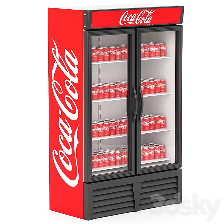 Coca Cola Pepsi Refrigerator Size Pepsi Coca Cola Fridge Shop 3D Model