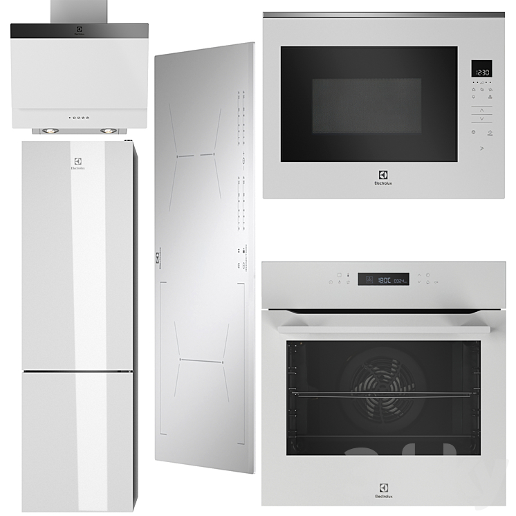 Electrolux 4 kitchen appliances set - Kitchen appliance - 3D model