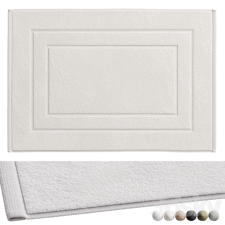 Cotton bath mat, Zara Home - Carpets - 3D model