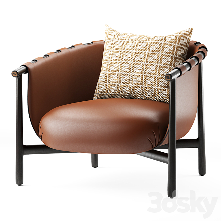 Fendi armchair Cleo Arm chair 3D model