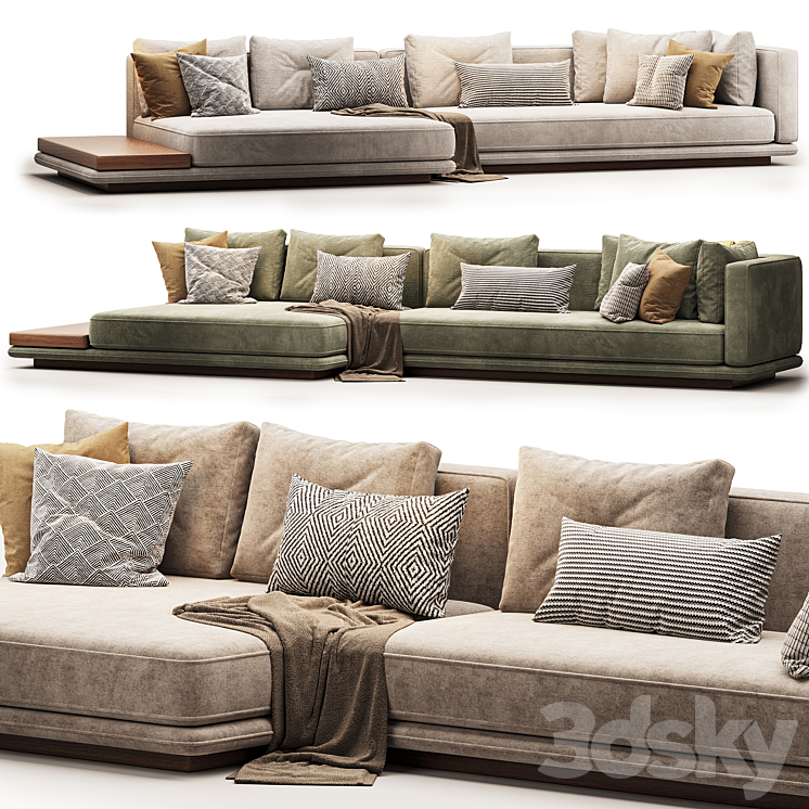Minotti Sofa Horizonte - Sofa - 3D model