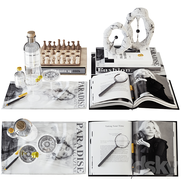 Illustration of Complete Minimal Decorative Set