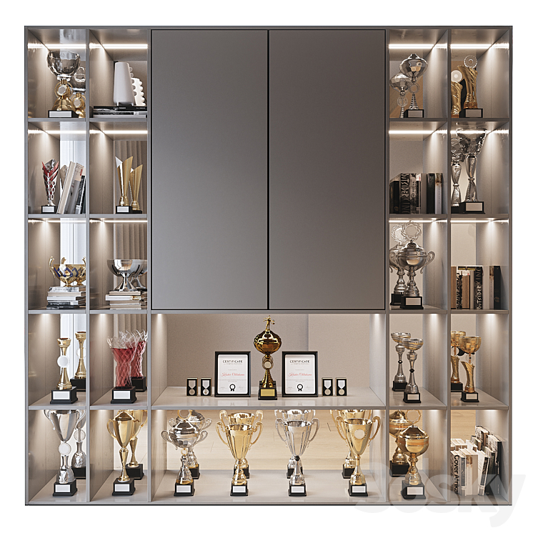 Rack with awards - Rack - 3D model