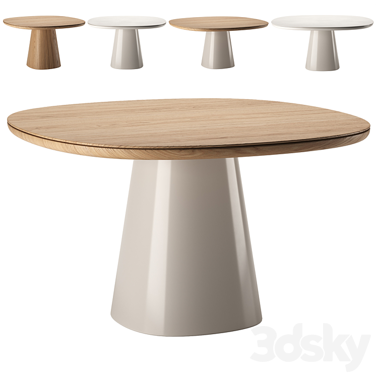 ALLURE O’ Round Tables by B&B Italia - Table - 3D model