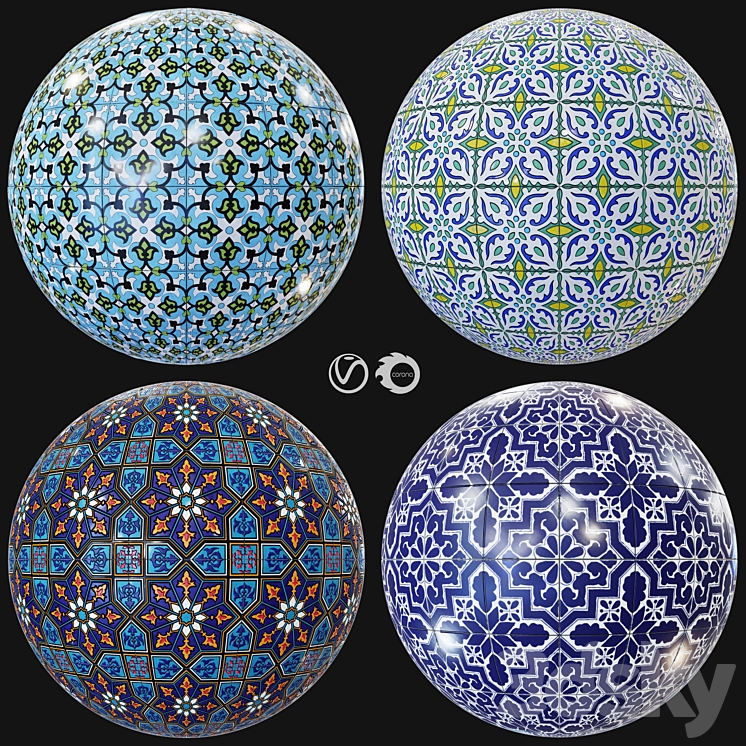 Image showcasing Merola Tile Floor and Decor 01 - Tile - 3D model