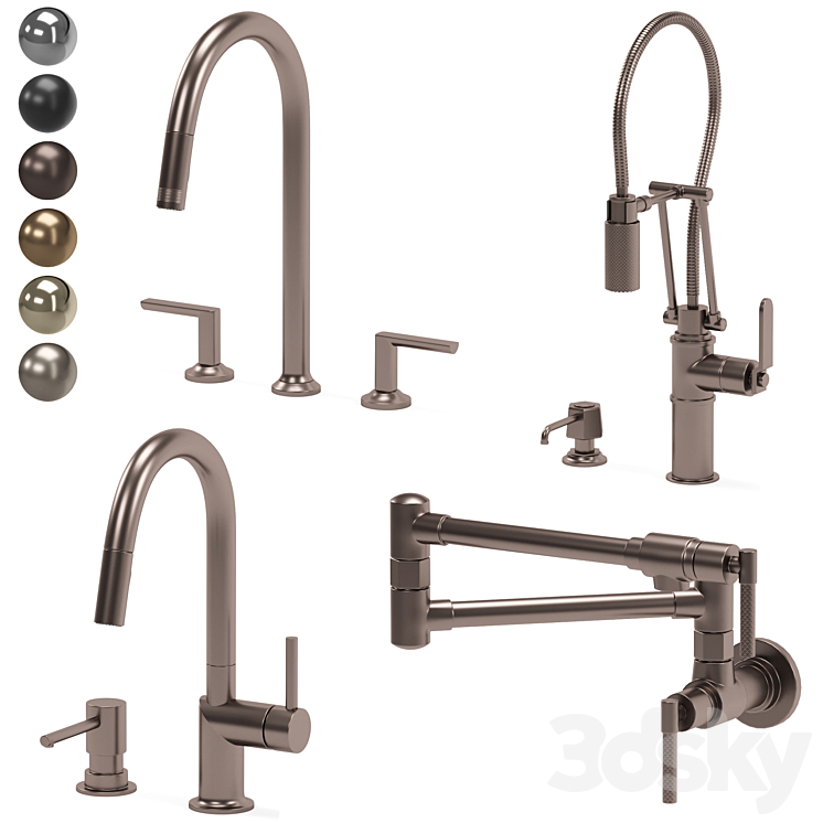 BRIZO kitchen faucets collection 03 - Faucet - 3D model