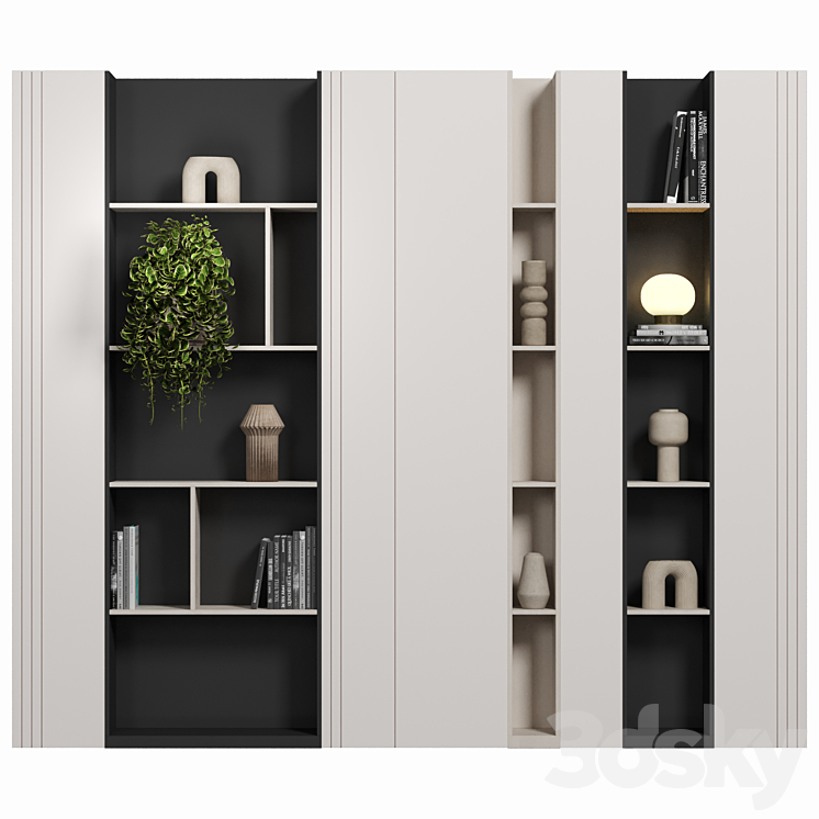Moderm Rack Walppaper Rack - Rack - 3D model