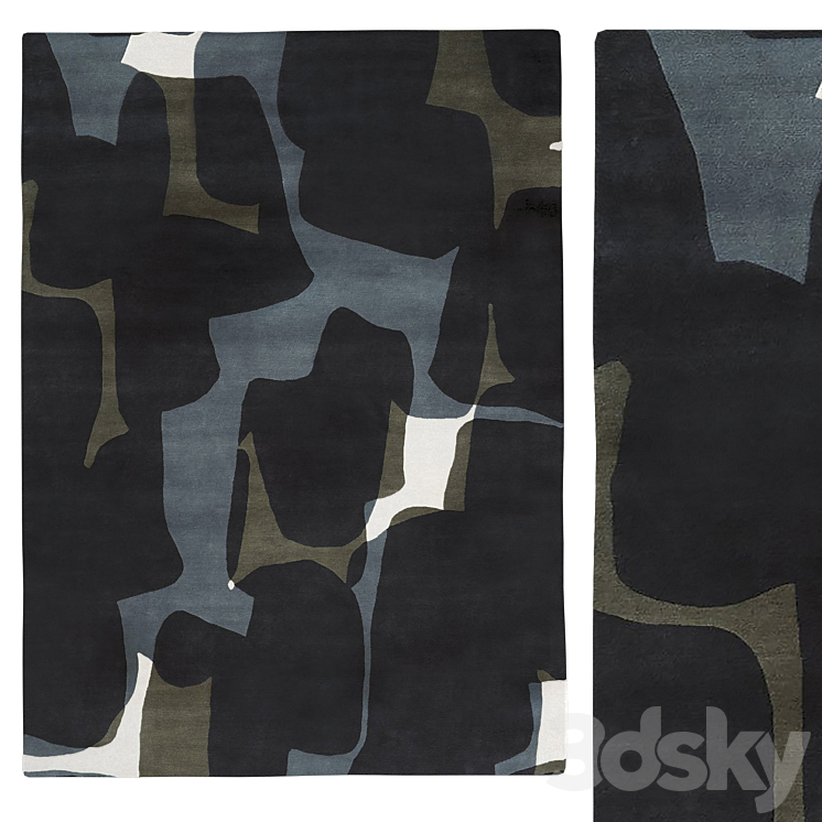 Shadow Custom Rug Shadow rug - Carpets - 3D model