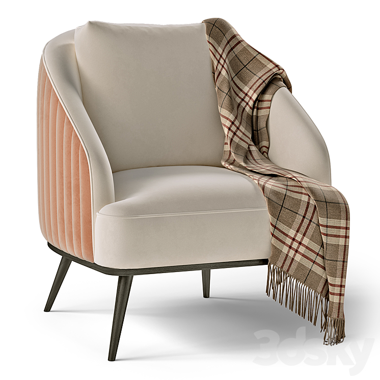 SHELBY chair - Arm chair - 3D model