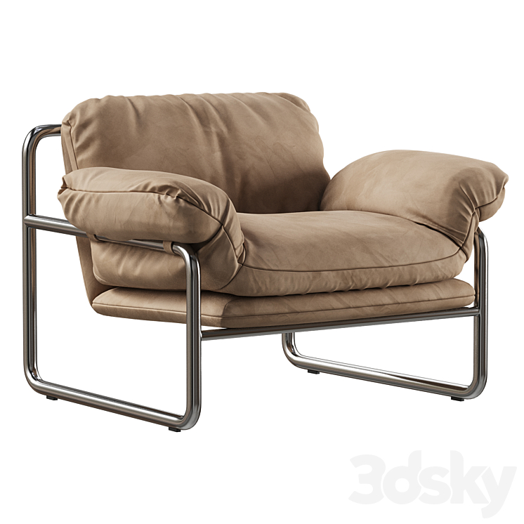 Desmond Leather Chair Arm chair 3D model