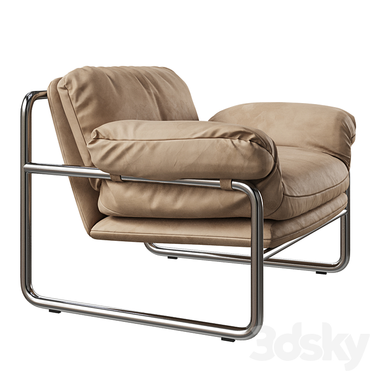 Desmond Leather Chair Arm chair 3D model