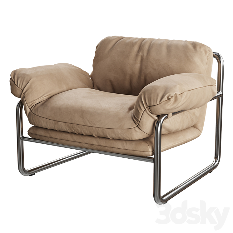 Desmond Leather Chair Arm chair 3D model