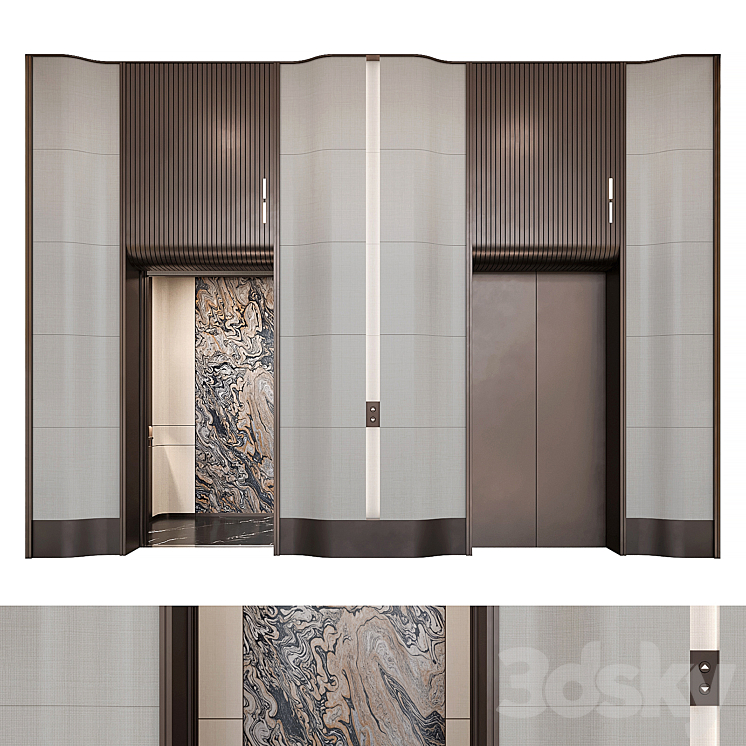 Elevator Lobby Design 16 - Miscellaneous - 3D model