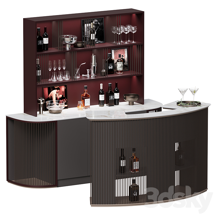 VISMARA DESIGH | Dry home bar - Restaurant - 3D model