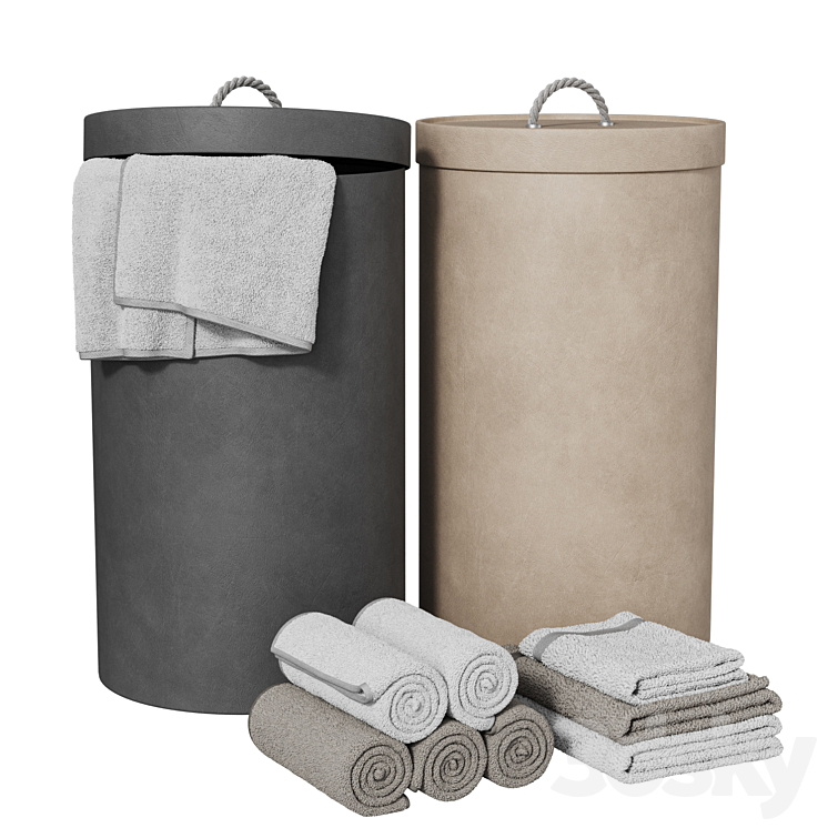 Laundry basket Rompicato 2 - Bathroom accessories - 3D model