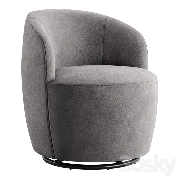 Boeslunde Swivel Armchair Arm chair 3D model