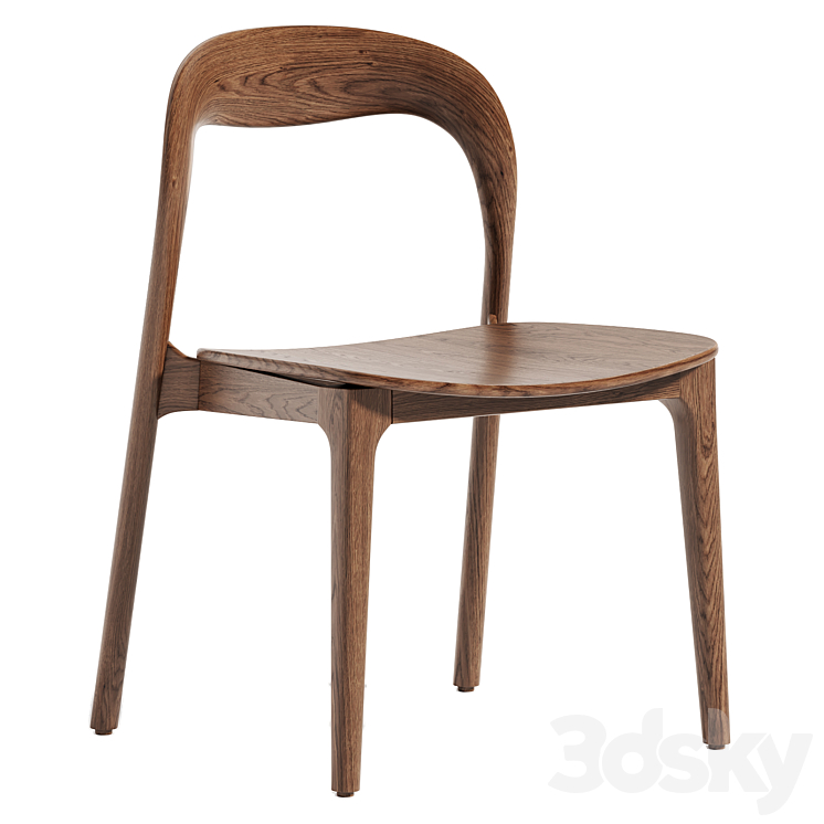 Solid wood chair - Chair - 3D model