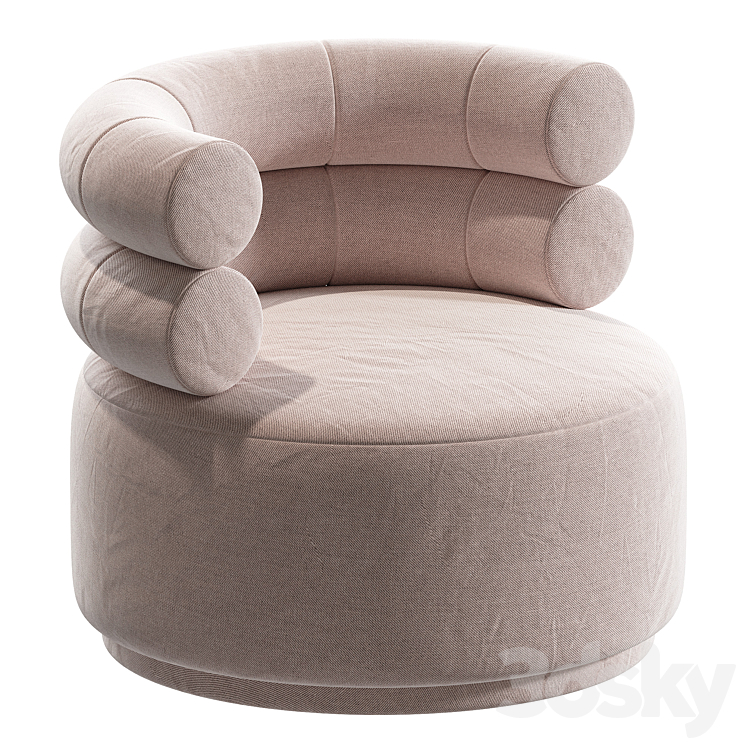 Hug Swivel Chair - Arm chair - 3D model
