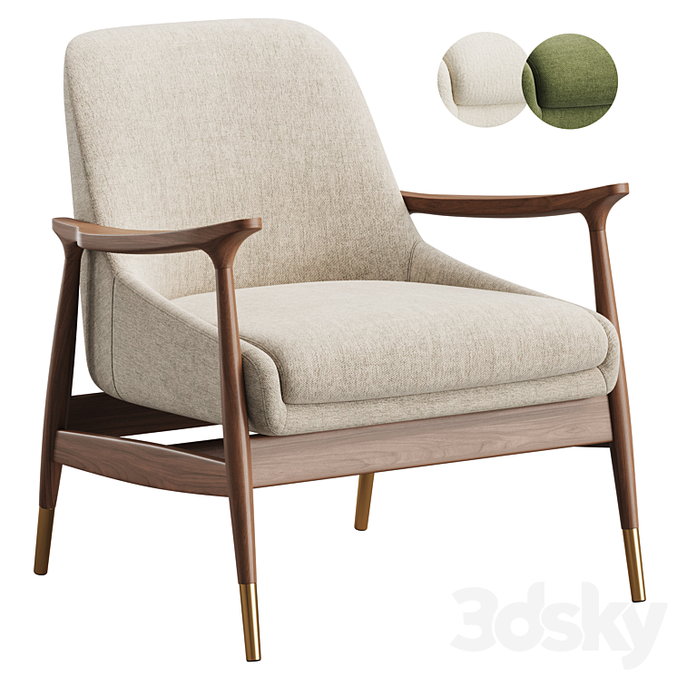 Desmond Armchair by Castlery Arm chair 3D model
