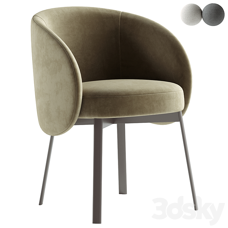 Hug small armchair - Chair - 3D model