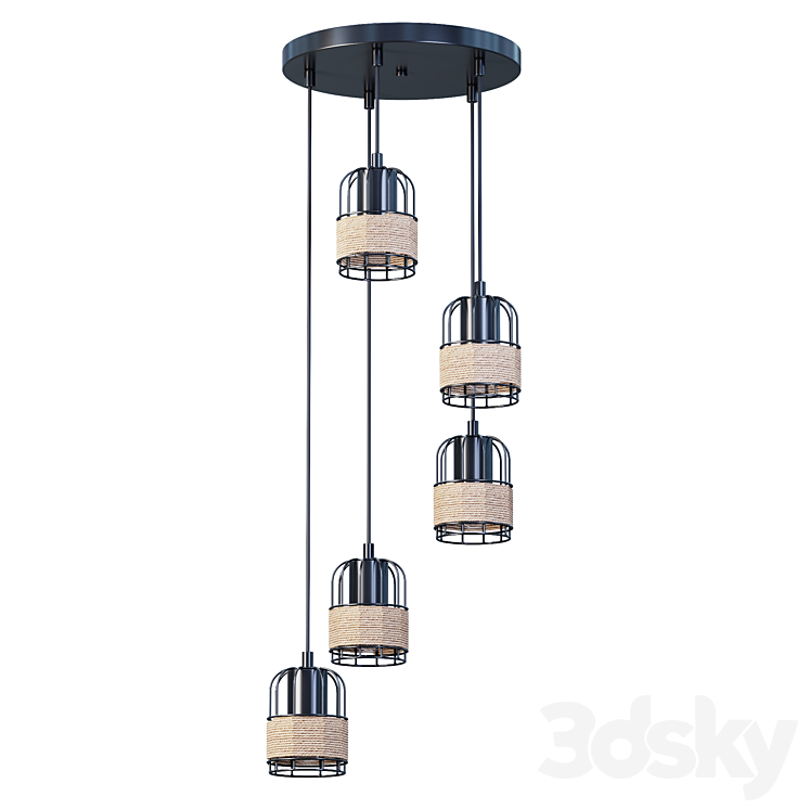 Stylevue Light Vele Luce Extra VL6472P05 Luster - Pendant light - 3D model