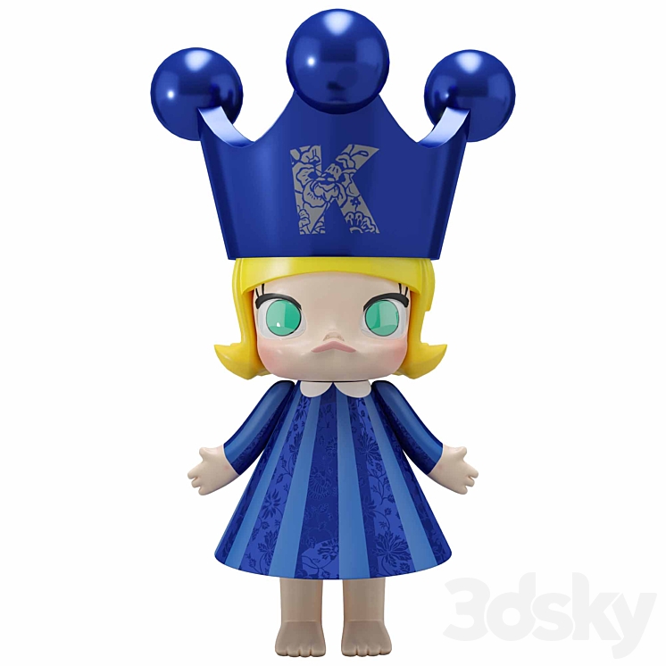 Mega Royal Molly Princess By POPMART - Toy - 3D model
