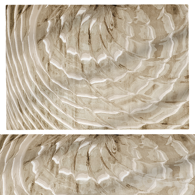 Varkala Shell Rug River Shell Rug - Carpets - 3D model