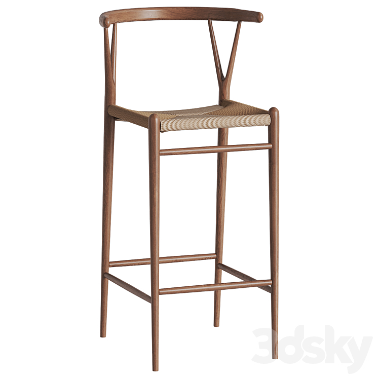 Sitwell Barstool by Soho Home - Chair - 3D model