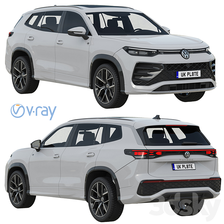 Tayron R Line Modification Volkswagen Tayron R-Line - Ground Transport - 3D model