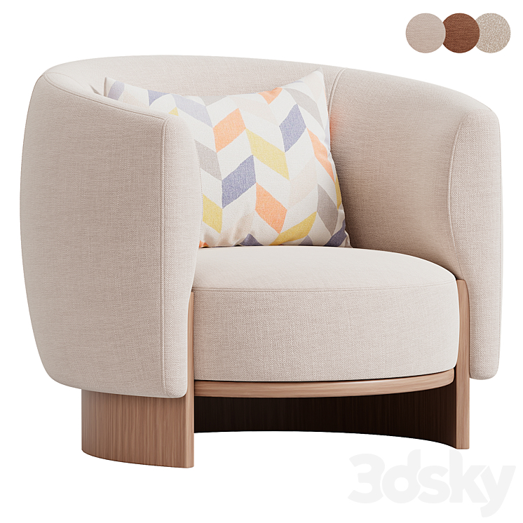 Hug Armchair - Arm chair - 3D model