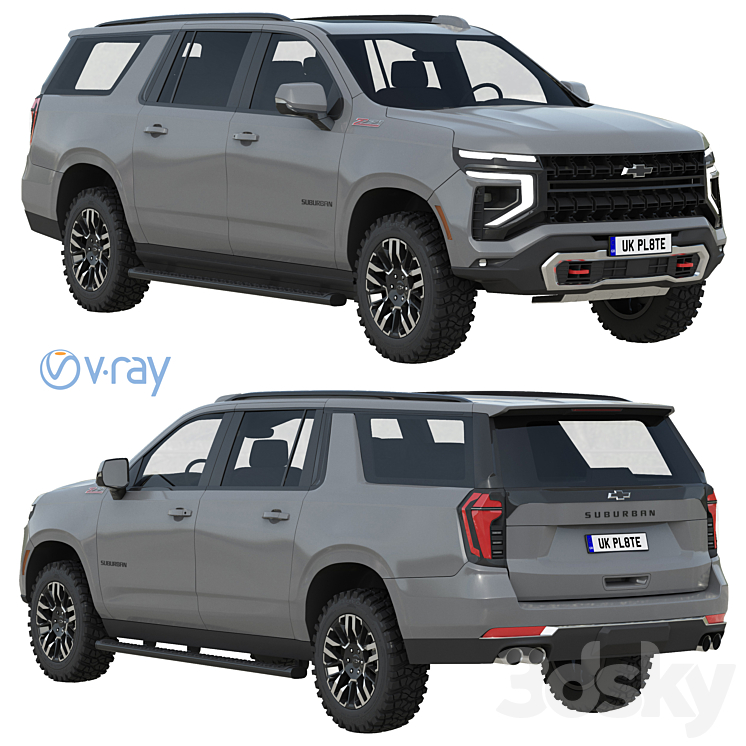 Chevrolet Suburban Z71 2025 Transport 3D model