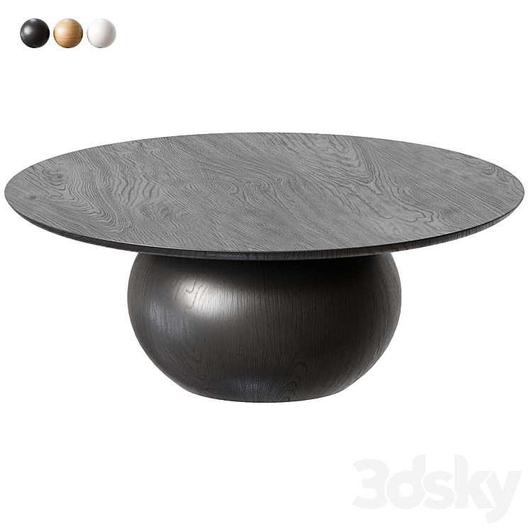 Iver Solid Wood Coffee Table Table 3D model